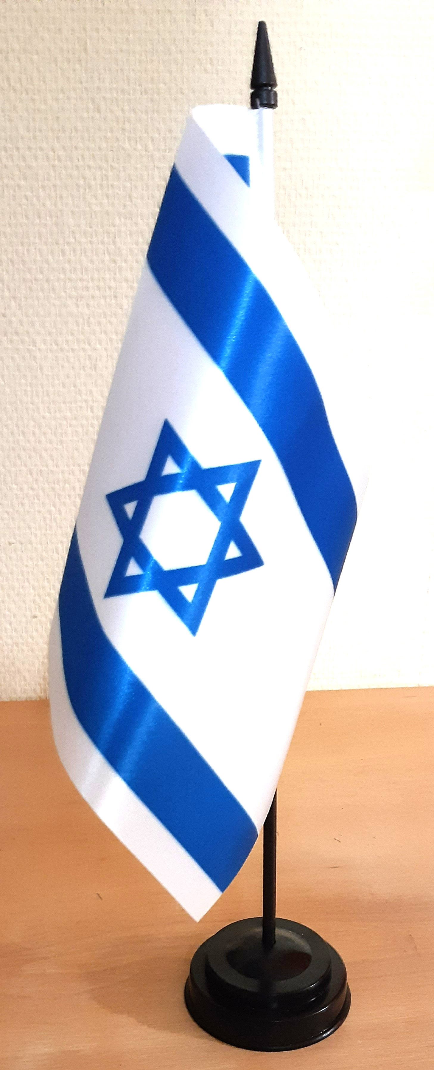 ISRAEL HANDFLAGGA 23X15CM PREMIUM