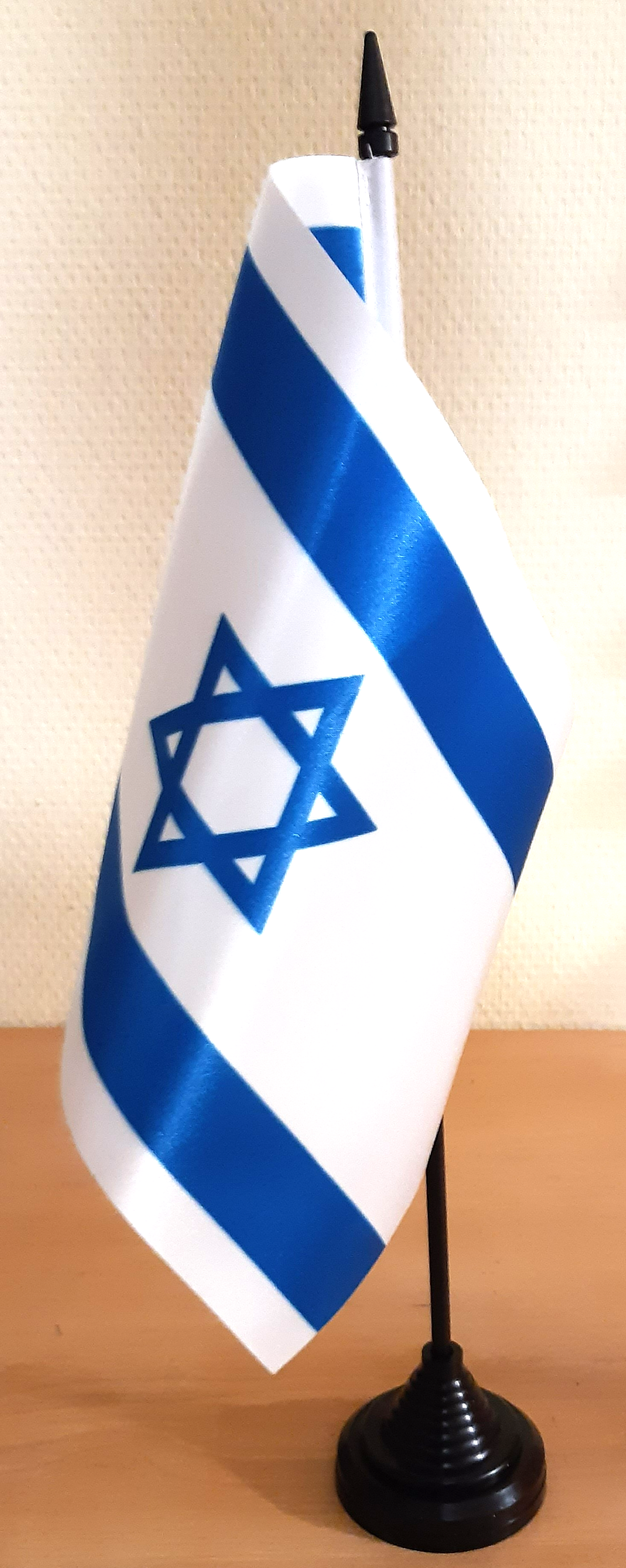 ISRAEL HANDFLAGGA 23X15CM PREMIUM