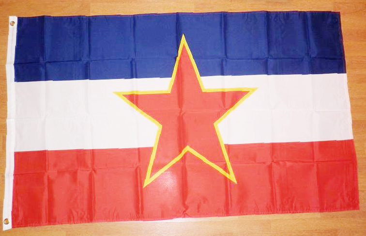 JUGOSLAVIEN FLAGGA 150X90CM