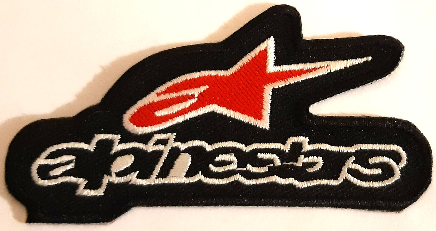 ALPINE STARS TYGMÄRKE 90x47mm