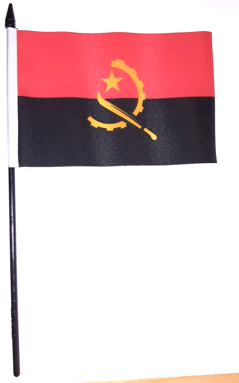 ANGOLA HANDFLAGGA 23X15CM