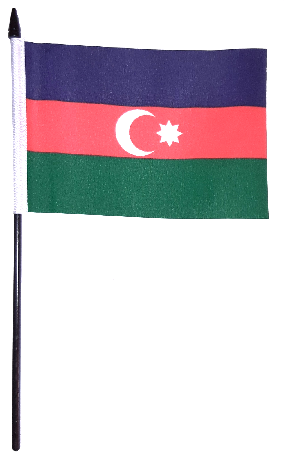 AZERBAJDZJAN HANDFLAGGA 23X15CM