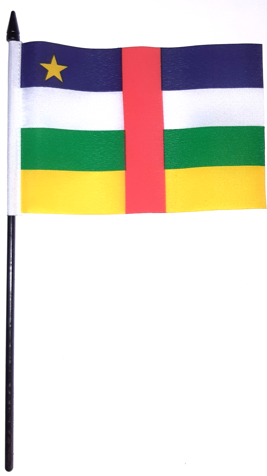 CENTRALAFRIKANSKA REPUBLIKEN HANDFLAGGA 15X10CM