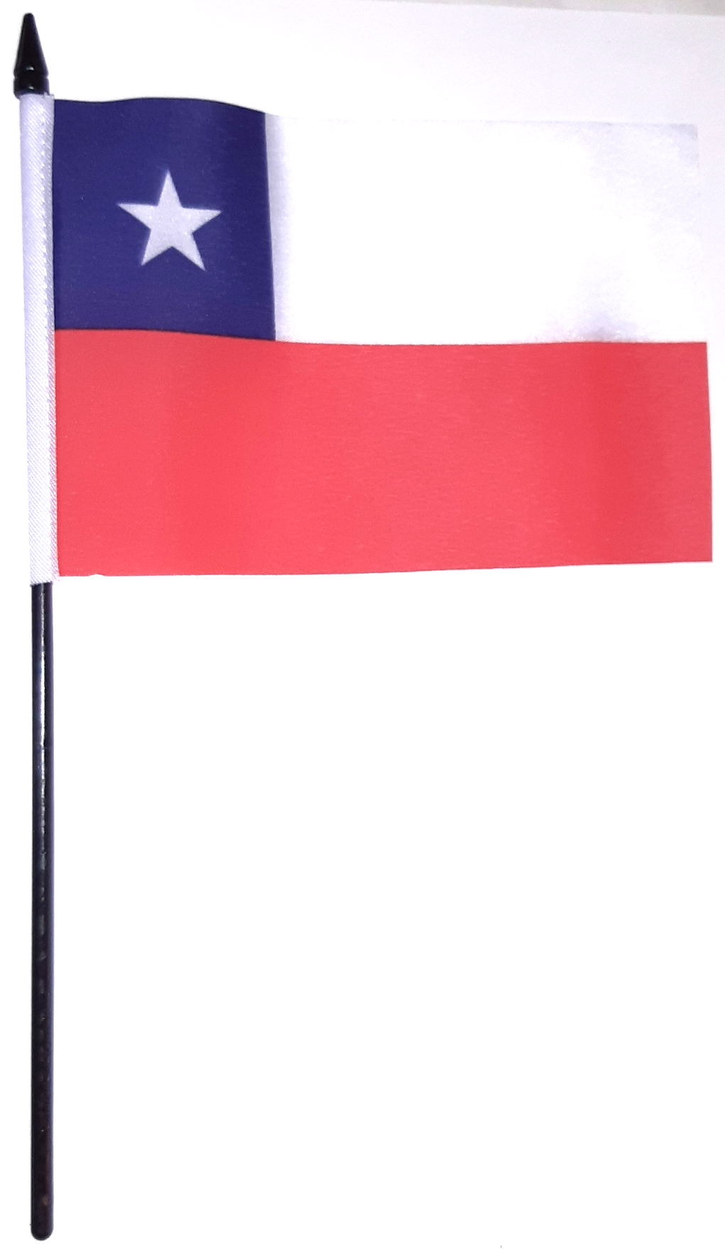 CHILE HANDFLAGGA 23X15CM