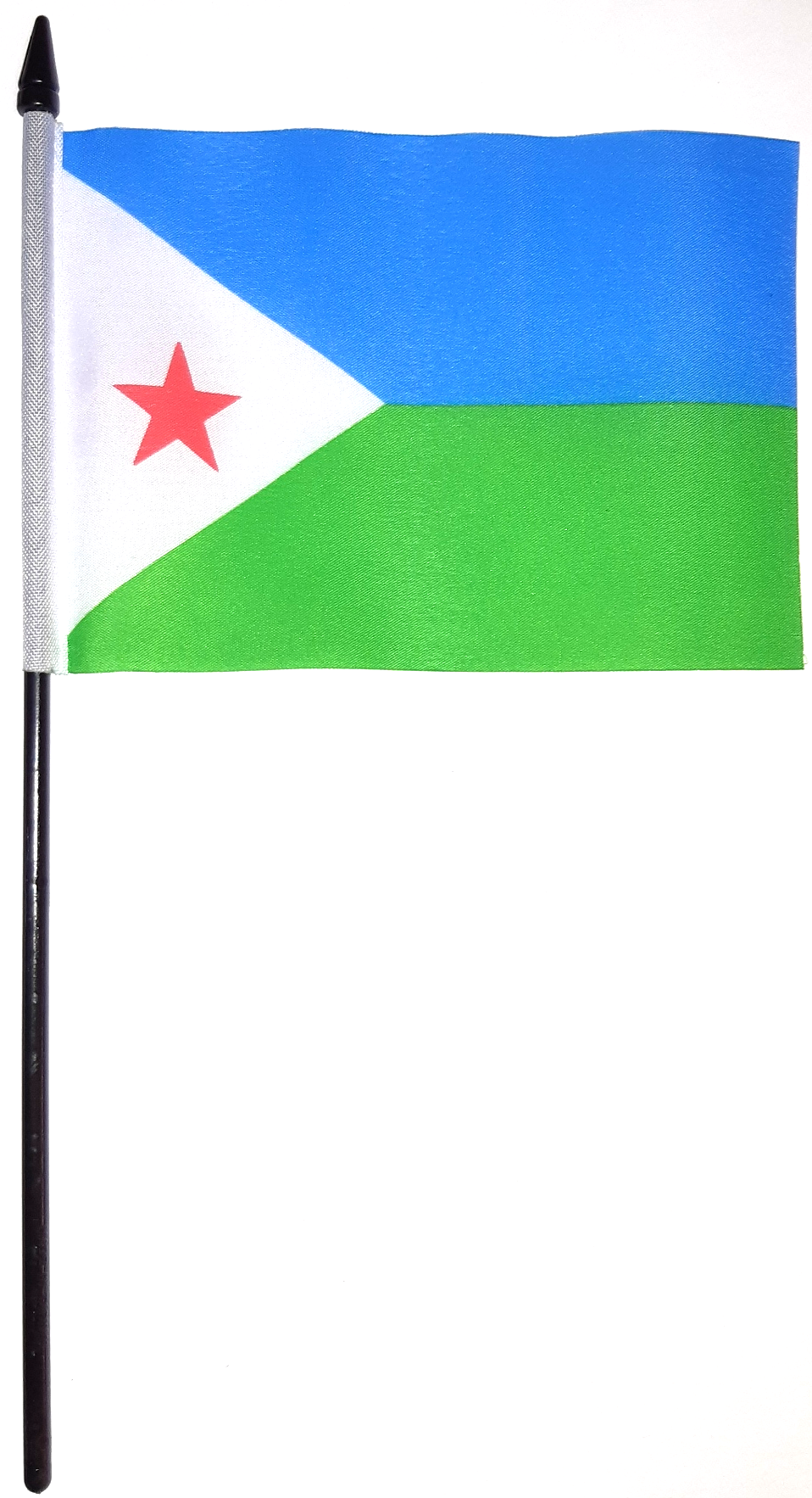 DJIBOUTI HANDFLAGGA 15X10CM