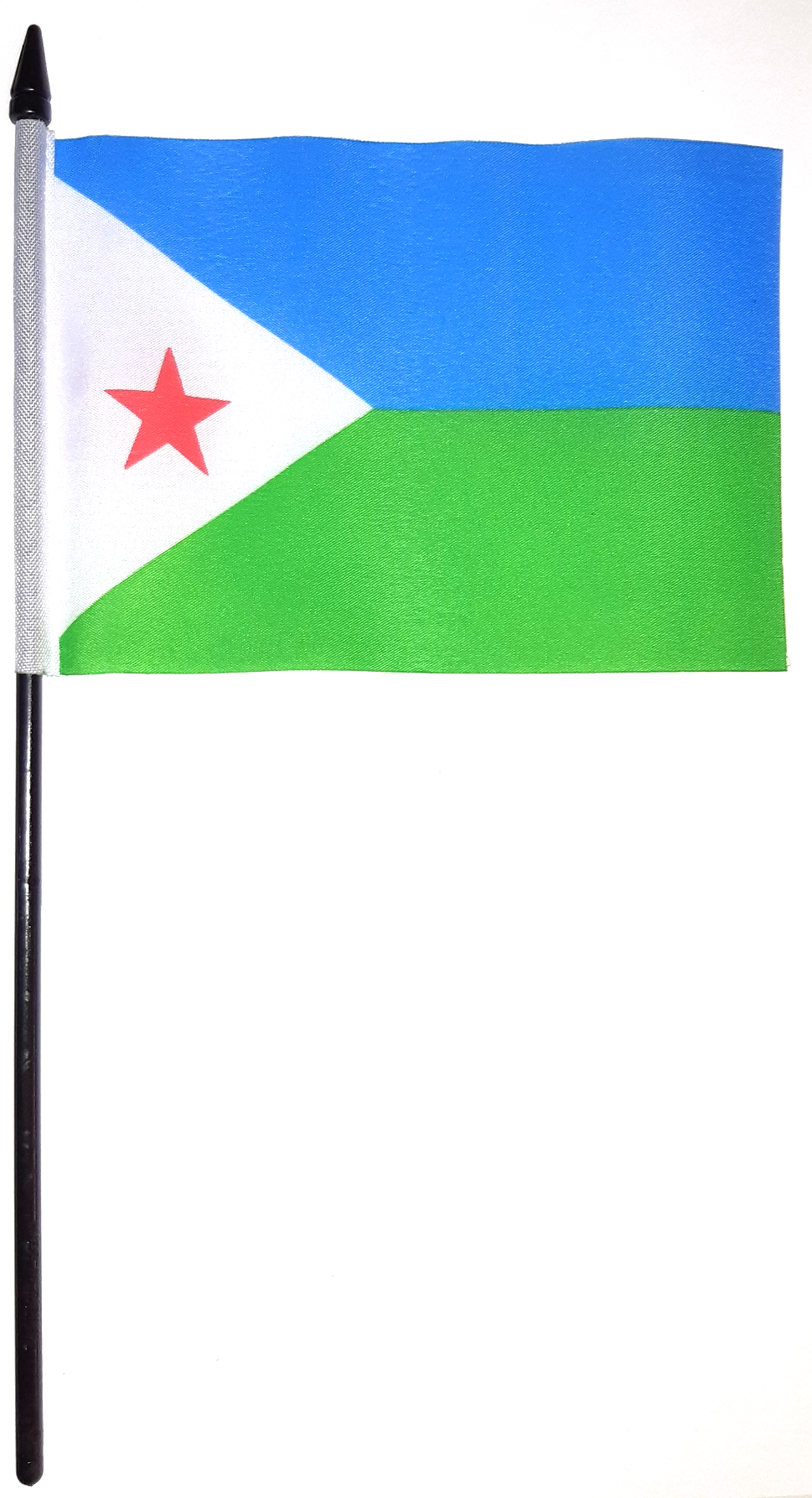 DJIBOUTI HANDFLAGGA 23X15CM