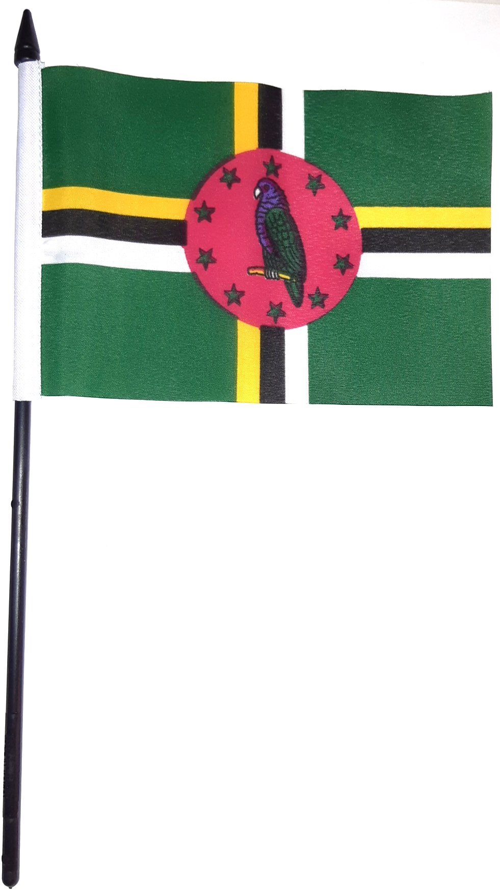 DOMINICA HANDFLAGGA 23X15CM