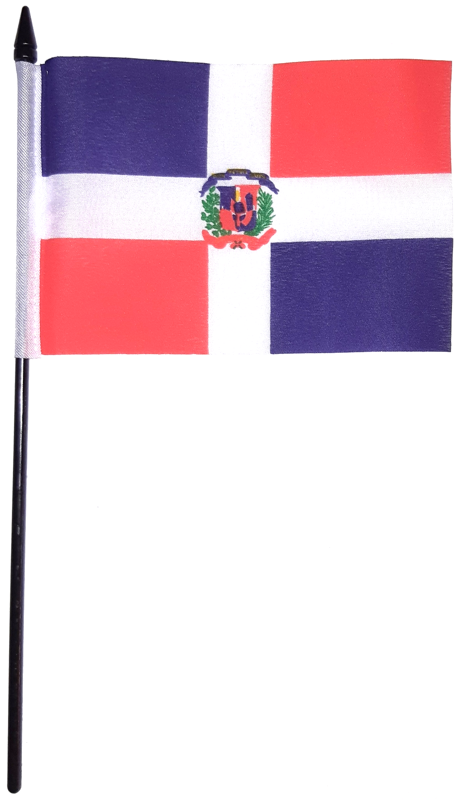 DOMINIKANSKA REPUBLIKEN HANDFLAGGA 23X15CM