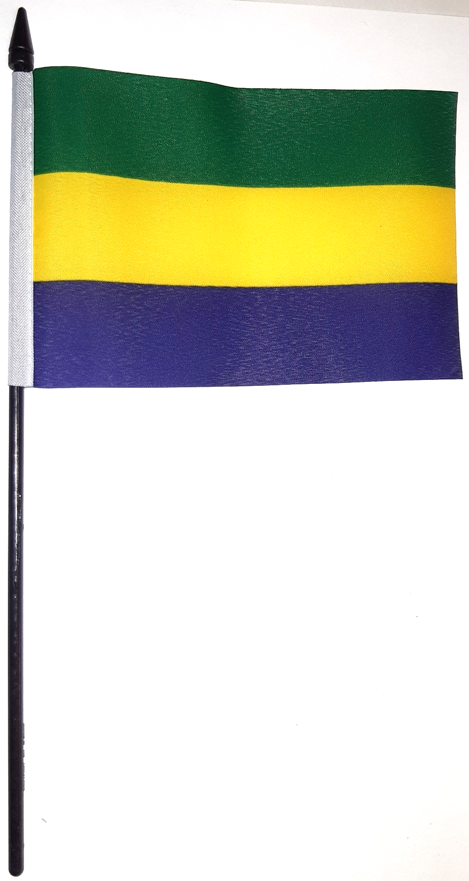 GABON HANDFLAGGA 15X10CM