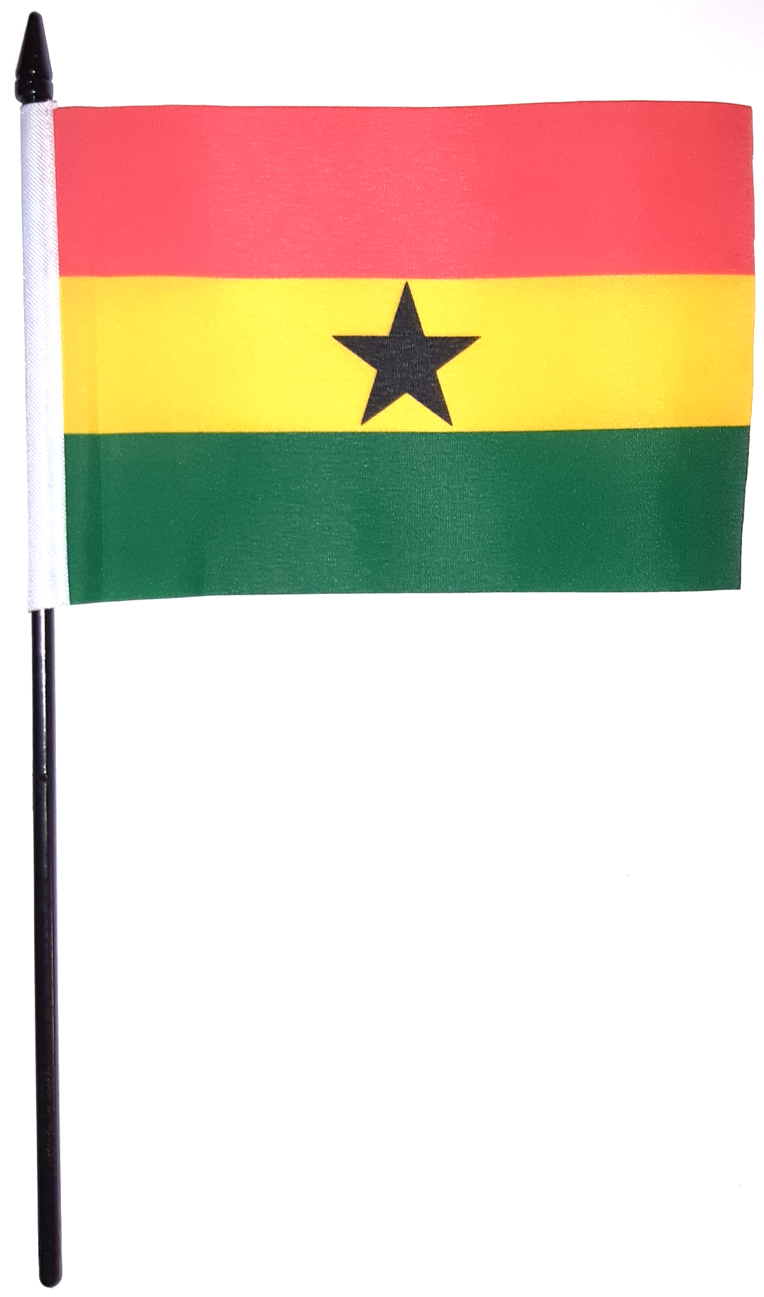 GHANA HANDFLAGGA 15X10CM