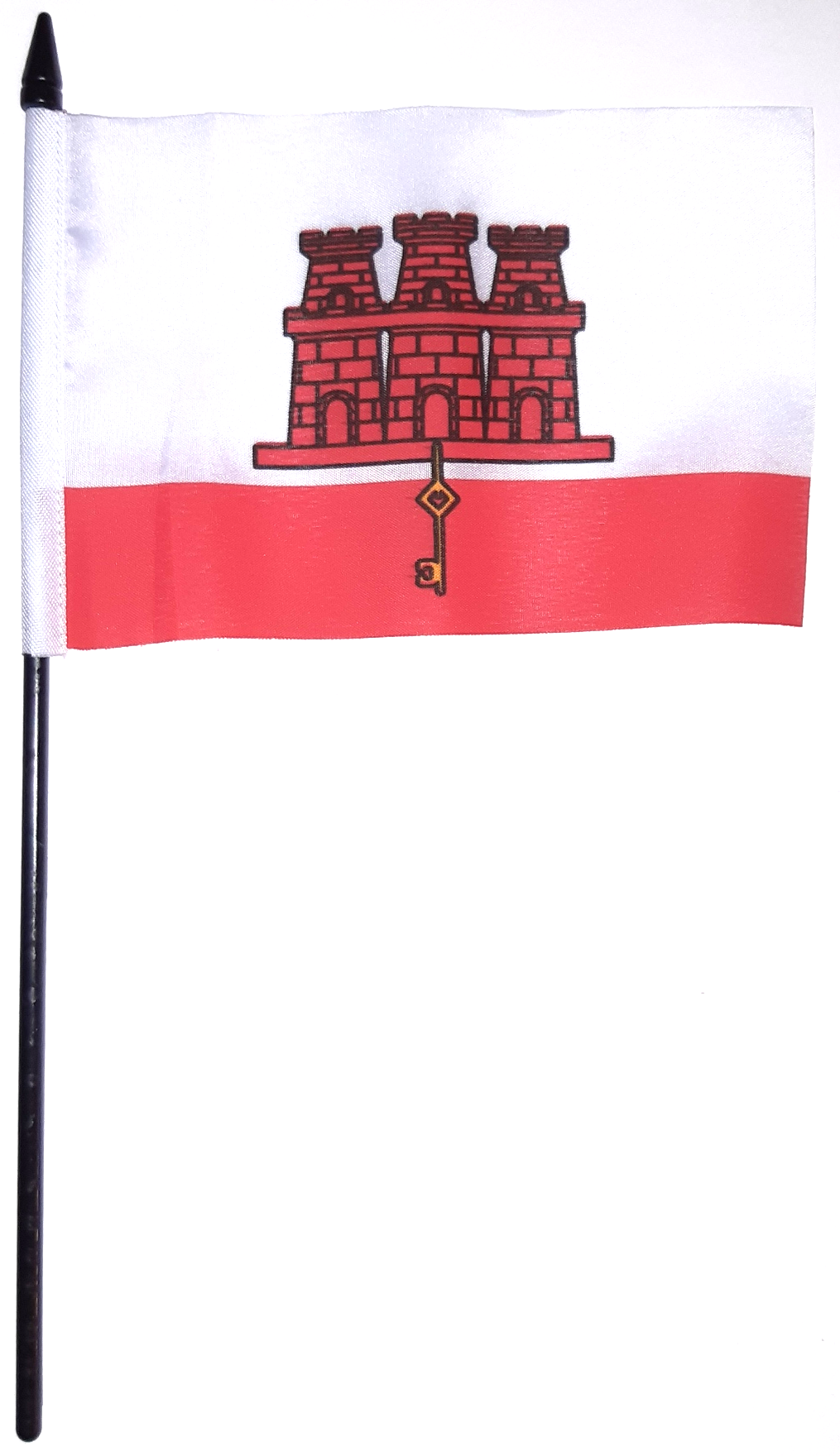 GIBRALTAR HANDFLAGGA 15X10CM