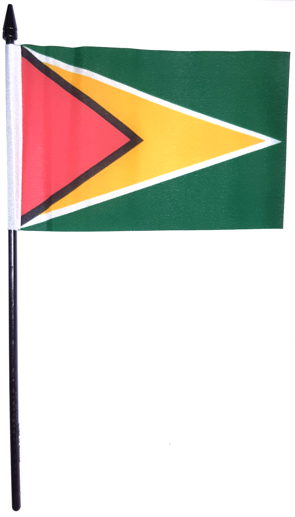 GUYANA HANDFLAGGA 15X10CM