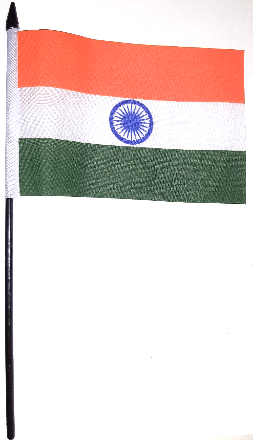 INDIEN HANDFLAGGA 23X15CM