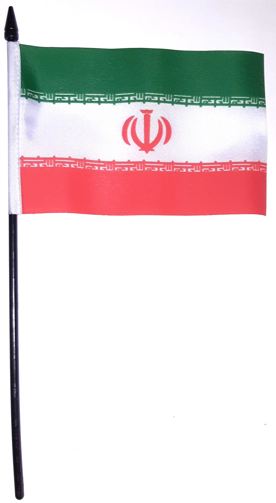 IRAN HANDFLAGGA 23X15CM