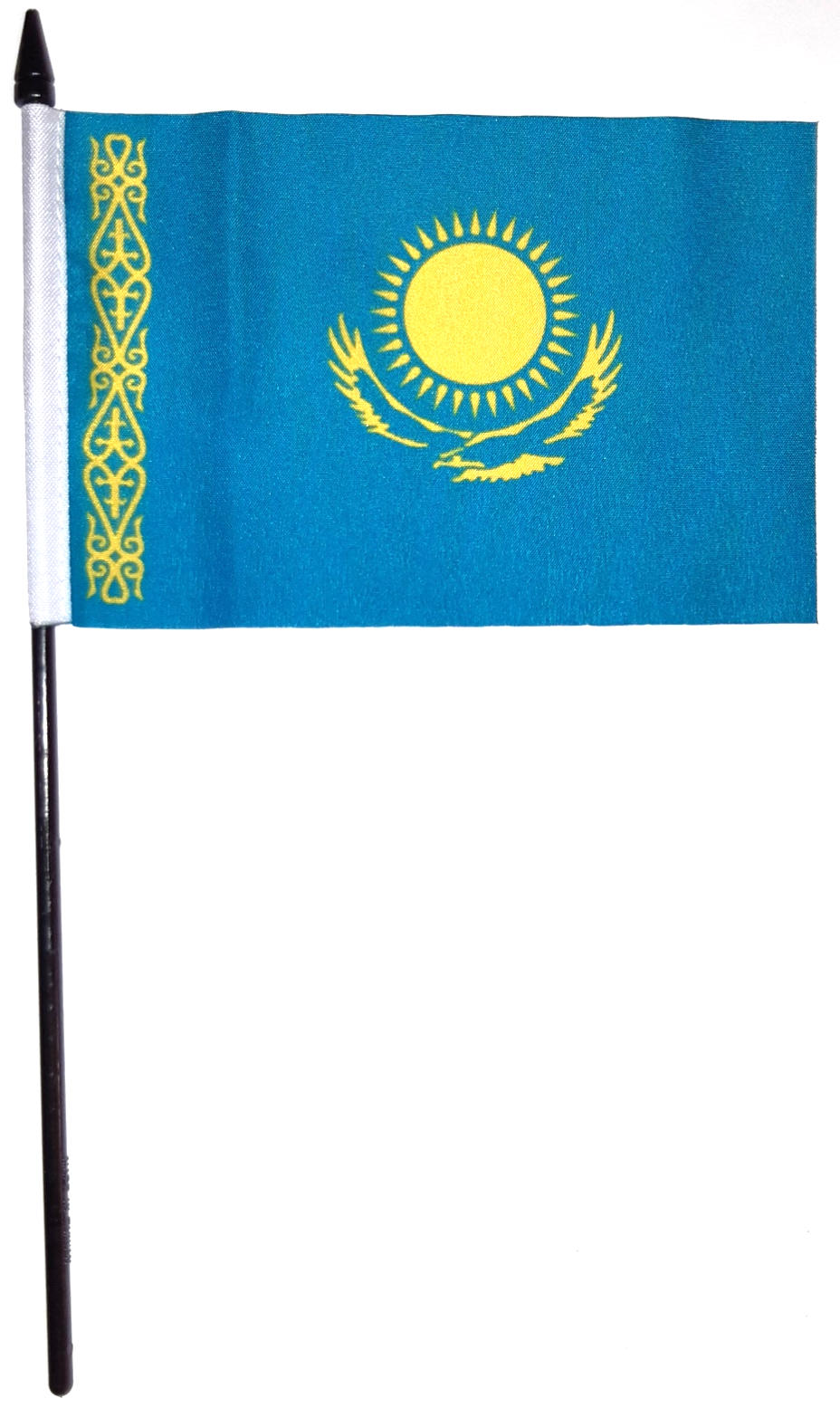 KAZAKSTAN HANDFLAGGA 15X10CM