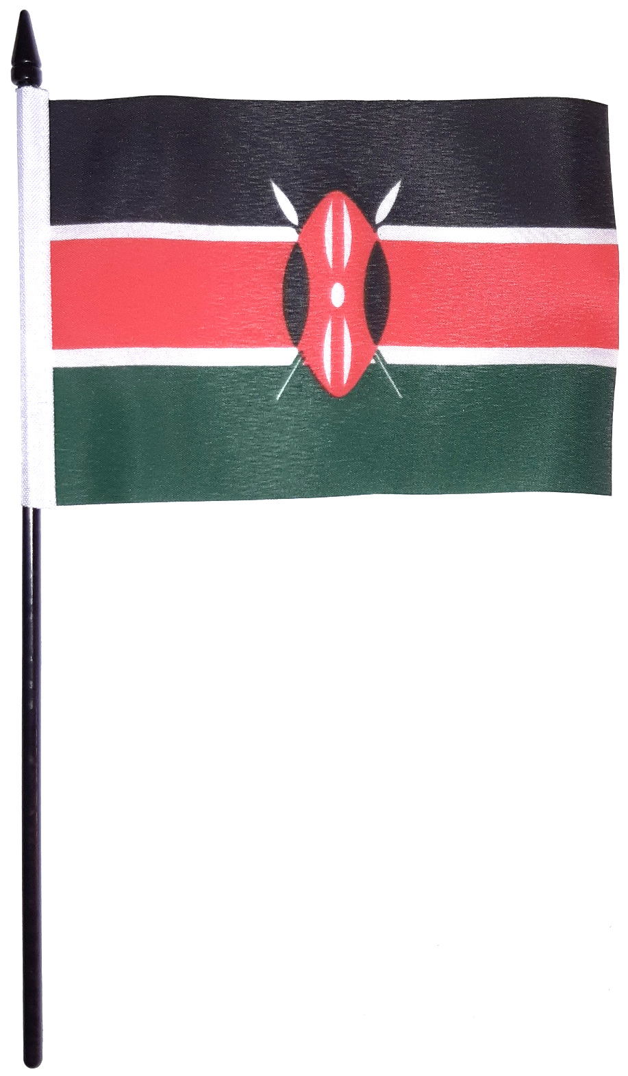 KENYA HANDFLAGGA 15X10CM