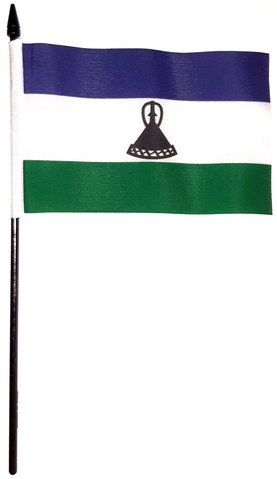 LESOTHO HANDFLAGGA 15X10CM