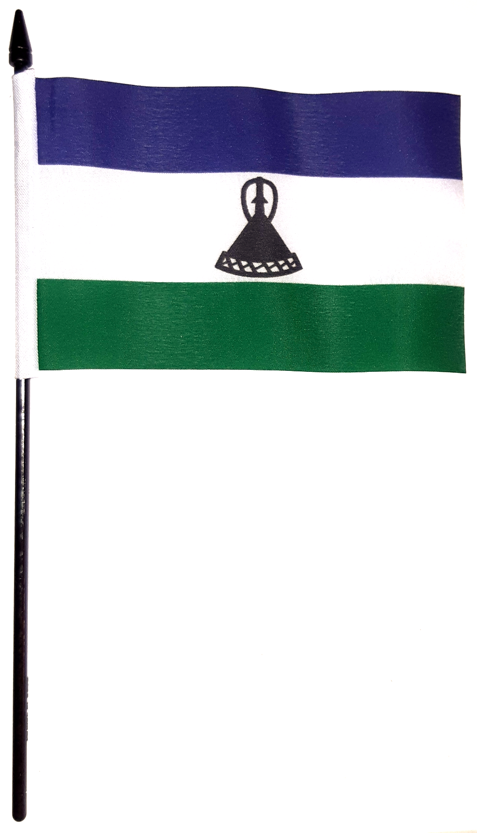 LESOTHO HANDFLAGGA 23X15CM