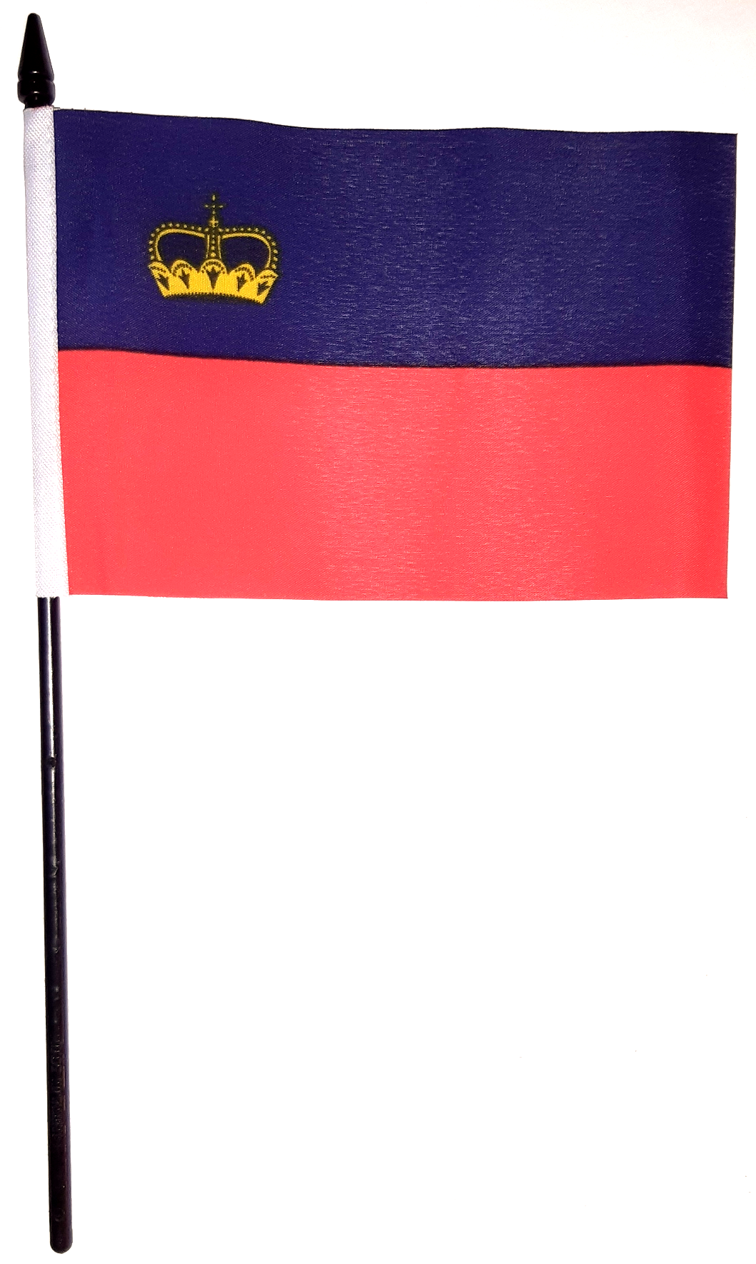 LIECHTENSTEIN HANDFLAGGA 15X10CM