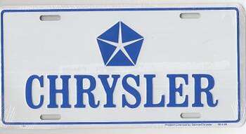 CHRYSLER PLÅTSKYLT 30x15cm