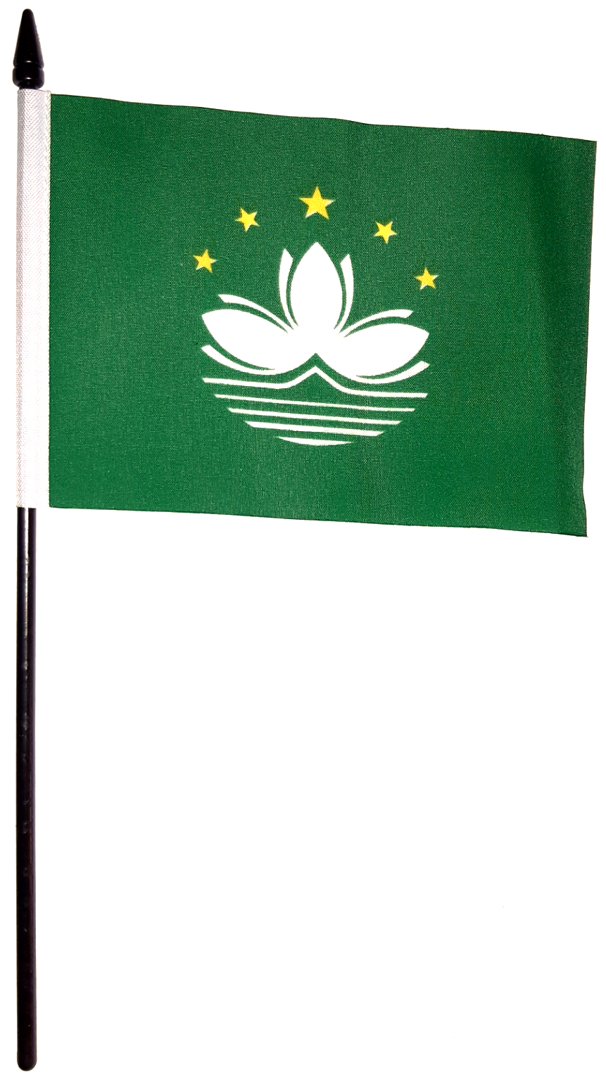 MACAU HANDFLAGGA 15X10CM