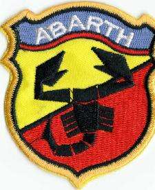 ABARTH TYGMÄRKE 77x70mm